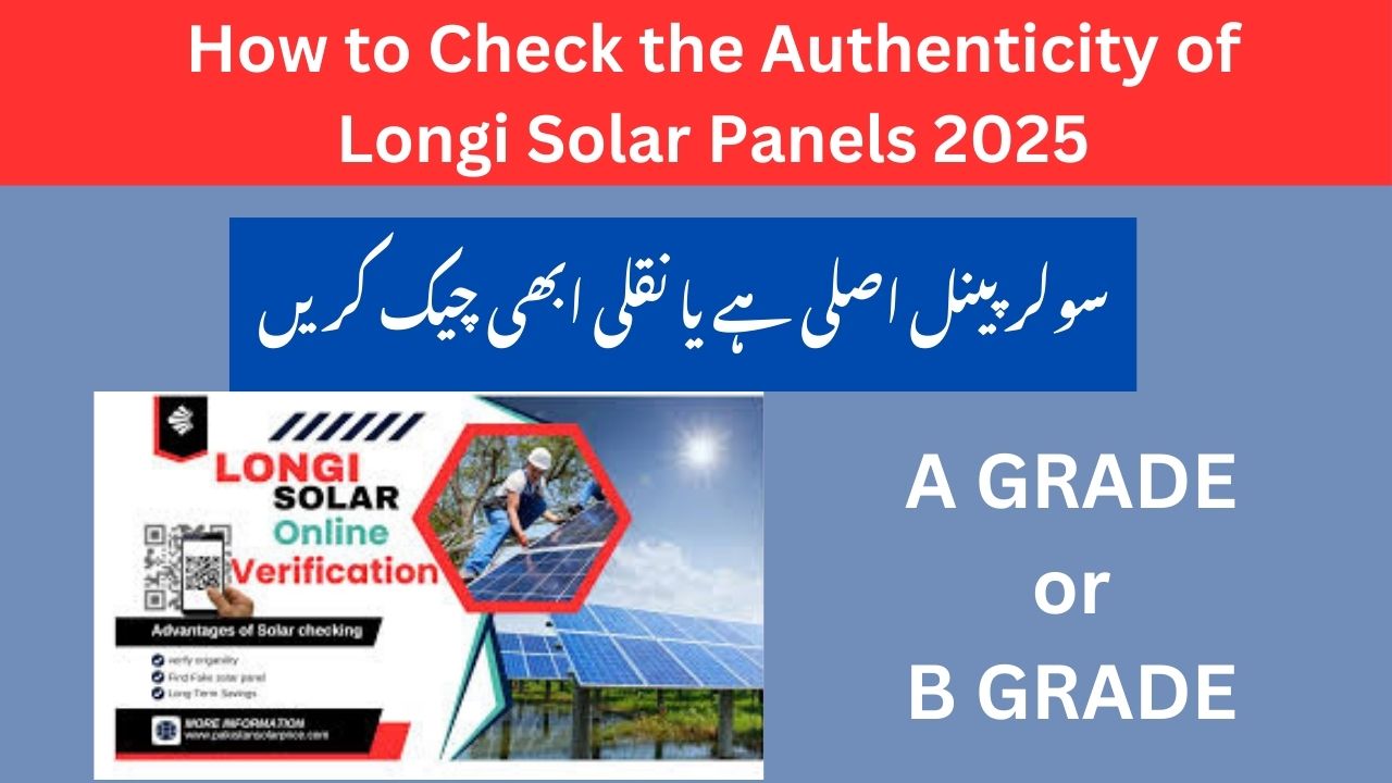 How to Check the Authenticity of Longi Solar Panels 2025